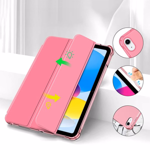 Tech-Protect SC Pen Hybrid apvalks iPad 10 / 2022 - rozā - caurspīdīgs