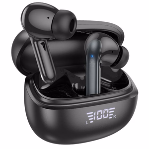 Bezdvadu Bluetooth austiņas TWS ANC + ENC EQ5 melnās