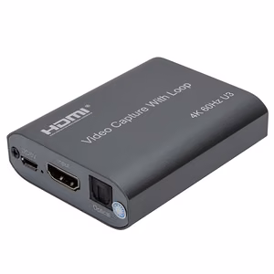 Video Capture ar Loop HDMI USB3.0, 4K 60Hz