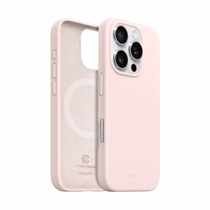 Crong Color Cover Magnetic MagSafe vāciņš ierīcei iPhone 16 Pro Max, smilšu rozā
