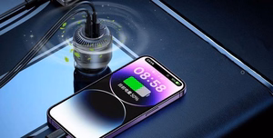 REMAX CAR CHARGER YATOY SERIES WITH SCENT 60W PD QC RCC353 1xUSB + 1XuSB-C BLACK