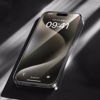 Benks Arc Shield pilna seguma aizsargstikls iPhone 15 Pro Max melns (m)