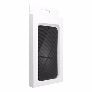 FOLIO sānu magnētiskais grāmatas tipa viedtālruņa apvalks, paredzēts SAMSUNG S25 PLUS, melns