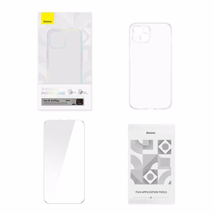 Набор прозрачный чехол и закалённое стекло Baseus Corning для iPhone 14 Plus
