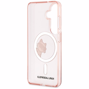 Karl Lagerfeld maciņš IML Peekaboo Choupette MagSafe priekš Samsung Galaxy S26 rozā