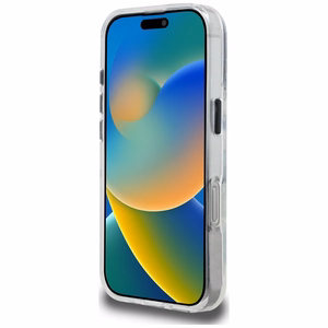 Karl Lagerfeld IML Choupette Sketch Logo Magnētiskais viedtālruņa apvalks iPhone 17 - caurspīdīgs