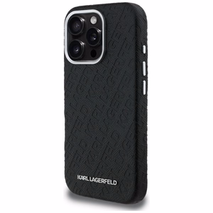 Karl Lagerfeld FW Stamped Karl MagSafe Maciņš iPhone 16 Pro Max - melns