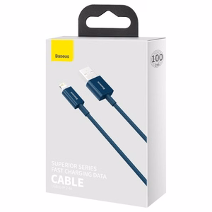 Baseus kabelis Superior USB - Lightning 1,0 m 2,4A zils