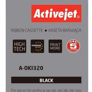 Activejet A-OKI320 – black ink ribbon replacing OKI 9002303, 3,000,000 characters, Supreme, 100-pack