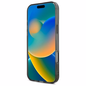 Mercedes MB viedtālruņa apvalks iPhone 16 Pro ar zvaigznīšu rakstu - Melns