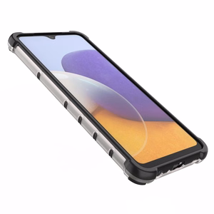 Honeycomb viedtālruņa apvalks ar TPU buferi Samsung Galaxy A22 4G caurspīdīgs
