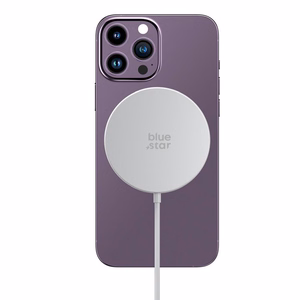 Bezvadu lādētājs BLUE STAR Charing Pad 15w saderīgs ar MagSafe, balts