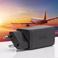 SBS TETRGAN1C65W 65W GaN Power Delivery lādētājs - melns