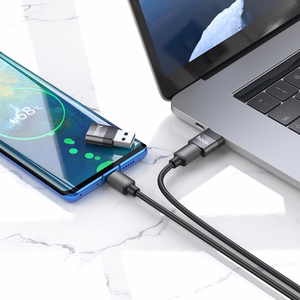 Adapteris Hoco UA17 USB-A uz Type-C melns