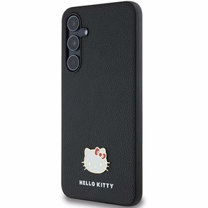 Hello Kitty Metāla logotipa Kitty Head apvalks Samsung Galaxy A55 - melns