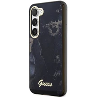 Guess GUHCS23MHTMRSK S23+ S916 melns/melns cietais apvalks Golden Marble Collection
