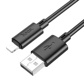 Kabelis USB A uz Lightning Hoco 2,4A 1 m X88 melns