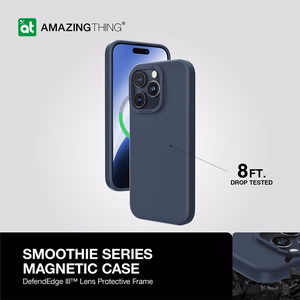 Amazing Thing Smoothie Magsafe apvalks 8FT IP156.7PSMBU Iphone 15 Pro Max tumši zila