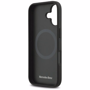 Mercedes Ādas Liels Laurel Lapu Magnētiskais Viedtālruņa apvalks iPhone 17 - Melns