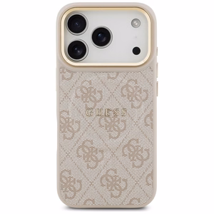 Guess Чехол для iPhone 17 Pro совместимый с MagSafe GUHMP17LP4MSEGCP (PU 4G W/ Classic) розовый