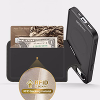 DUX DUCIS viedtālruņa apvalks RAFI II MAG ar statīvu saderīgs ar MagSafe IPHONE 16e melns