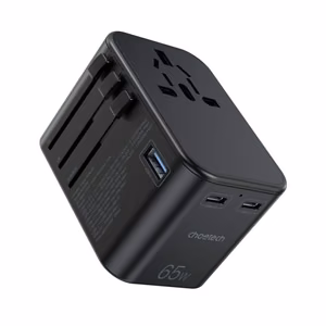 Universal Travel Charger Choetech PD5009 65W 2xUSB-C/USB-A black