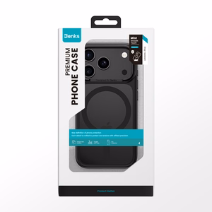 Benks Magnetic Mist maciņš ar metāla rāmi (K069) iPhone 17 Pro melns (Camera Control poga)