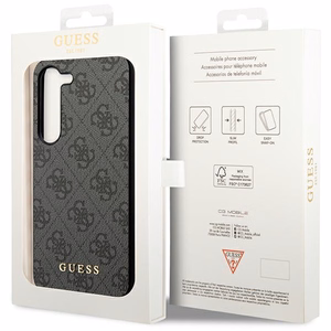 Guess 4G Charms Collection viedtālruņa apvalks Samsung Galaxy A35 - melns