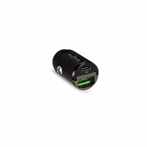Puro Mini 30W Power Delivery USB-C USB-A automašīnas lādētājs - melns
