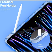 DUX DUCIS planšetdatora maciņš (m) UNID saliekams ar zīmuli uzglabāšanas vietu iPad Pro 13 (2024) melns