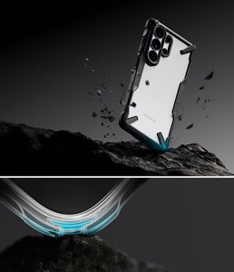 Ringke Fusion X Maciņš for Samsung Galaxy S26 Ultra - Clear melns