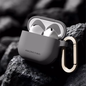 AmazingThing Omni apvalks AirPods 4 – pelēks