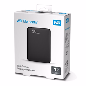 WD Elements ext portable HDD USB3.0 1TB