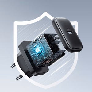 Joyroom JR-TCF23 USB-C 25W SFC / PPS / PD tīkla lādētājs - melns