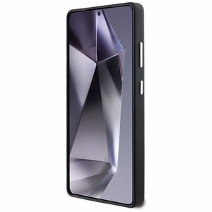 Karl Lagerfeld Saffiano Pilnībā Apvīts Pagarināts Metāla Logotips Magnētiskais viedtālruņa apvalks Samsung Galaxy S25 Ultra - melns