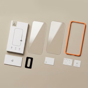 Tech-Protect Easy Set+ 2 daļu rūdīta stikla aizsargu komplekts ekrānam un kameras objektīviem modelim Samsung Galaxy A27 5G