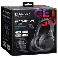 HEADPHONES DEFENDER BLUETOOTH FREEMOTION B690 melns