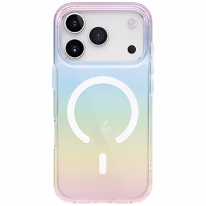 Uniq Iridescia Magclick viedtālruņa apvalks ar iebūvētu uzlādi iPhone 17 Pro - daudzkrāsains