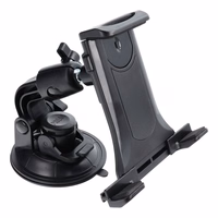 Auto turētājs vējstiklam / paneļim / galvas balstam (planšetēm 7" - 10") melns