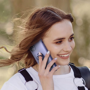 Silikona gredzenveida apvalks viedtālrunim IPHONE 7 / 8 / SE 2020 / SE 2022 - violets