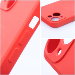 SILICONE MAG APVALKS saderīgs ar MagSafe IPHONE 17 sarkana