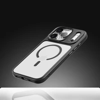 Rock Guard Objektīva Aizsardzība Sērijas Magnētiskais Viedtālruņa apvalks Iphone 17 Air caurspīdīgs-melns