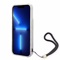 Guess GUOHCP14LH4STW iPhone 14 Pro 6.1 "brūns / brūns cietais apvalks 4G druka Siksna