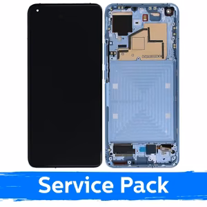 LCD Displejs Saderīgs ar Xiaomi Mi 11 5G Ar Frame / Horizon Zils / (Service Pack)
