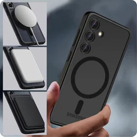 Tech-Protect MagMat Magnētiskais viedtālruņa apvalks Samsung Galaxy S24 - Matēts melns