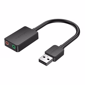 USB skaņas karte 2 portu 0.15m Vention