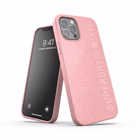 SUPERDRY Maciņš Snap COMPOSTABLE IPHONE 12/12 PRO rozā