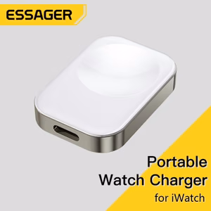 Беспроводное зарядное устройство Essager "Bay Portable L" белый (для Apple Watch)