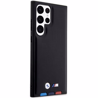 BMW BMHCS23L22PTDK S23 Ultra S918 melns/melns ādas apvalks Trīskrāsu