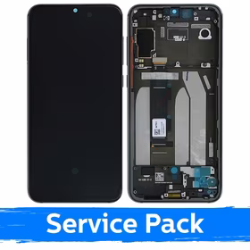 LCD Displejs Saderīgs ar Xiaomi Mi 9 SE Ar Frame / Pelēks / (Service Pack)